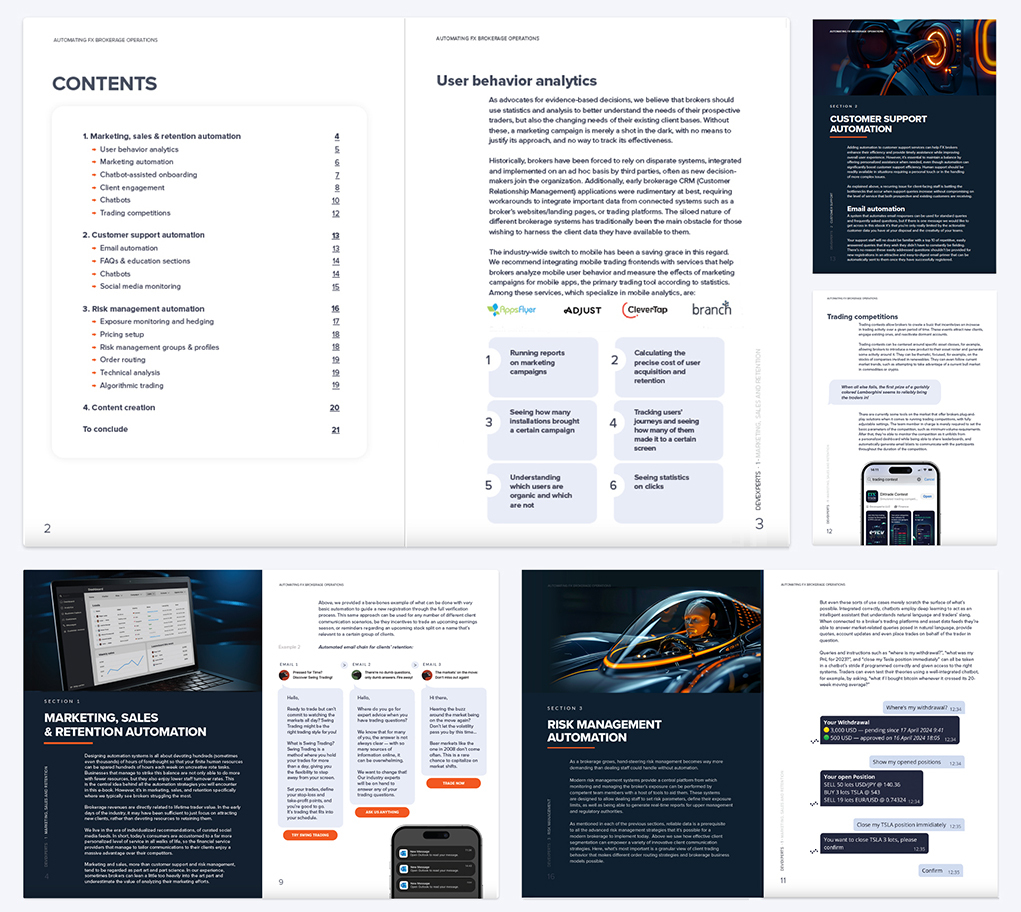 Automating FX Brokerage Operations