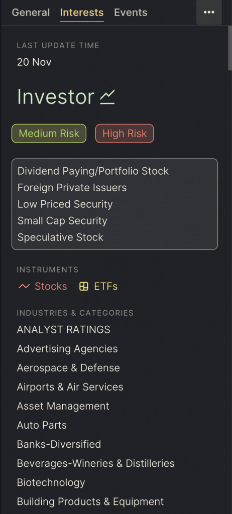 Fig. User profiling based on event data